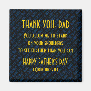 Imán Modelo De Rol Sobre Hombros FELIZ DÍA DEL PADRE