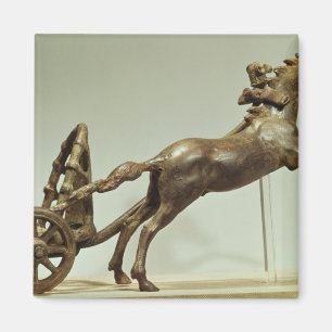 Imán Modelo de un carro de dos caballos
