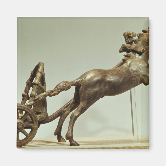 Imán Modelo de un carro de dos caballos (Frente)
