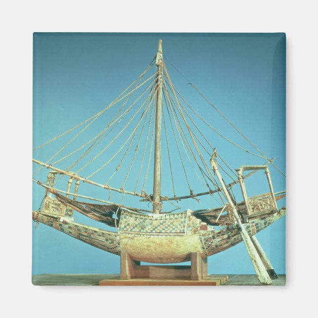 Imán Modelo de uno de los botes del faraón (Frente)