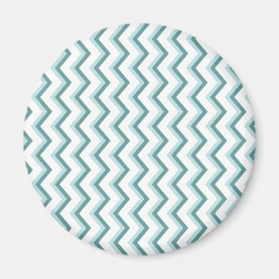 Imán Modelo de zigzag de Chevron en verde menta