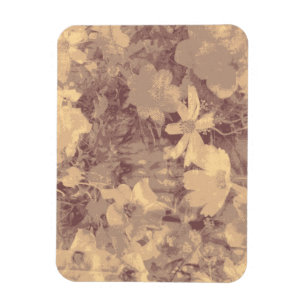 Imán Modelo del camuflaje de la flor y de la hoja en