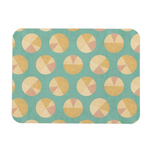 Imán Modelo del círculo del naranja y del verde del