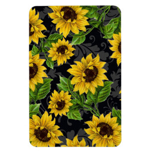 Imán Modelo del girasol del vintage