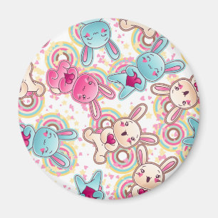 Imán Modelo del niño de Kawaii con Doodles lindos