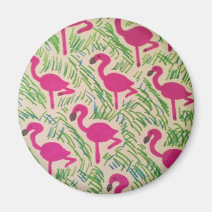 Imán Modelo tropical de los flamencos rosados