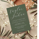 Imán Modern Calligraphy Wedting Magnet<br><div class="desc">Diseño moderno minimalista con un hermoso guión de caligrafía. Busque la tarjeta RSVP correspondiente en la misma colección.</div>