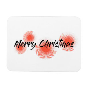 Imán Modern, cheerful, playful design "Merry Christmas"