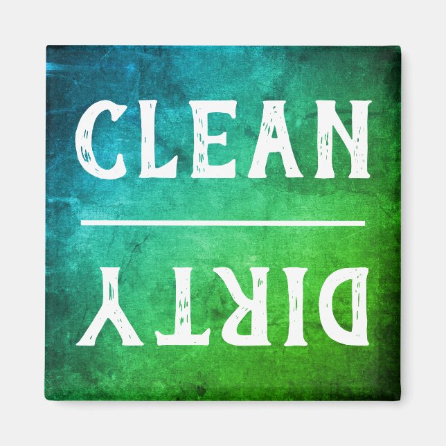 Imán Modern Clean Dirty Dishwasher (Frente)