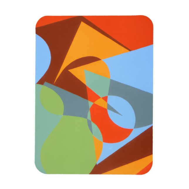 Imán Modern Cowboy Boot Abstract Magnet (Vertical)