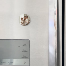 Imán Modern Custom Photo MOM Mothers Day Magnet