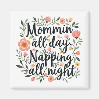 Imán Modern Cute Floral Mama Gift