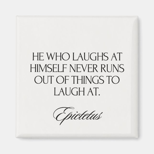 Imán Modern Elegant Epictetus Stoic Chic (Frente)