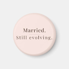 Imán Modern Minimalist Marriage Quote Fridge Magnet