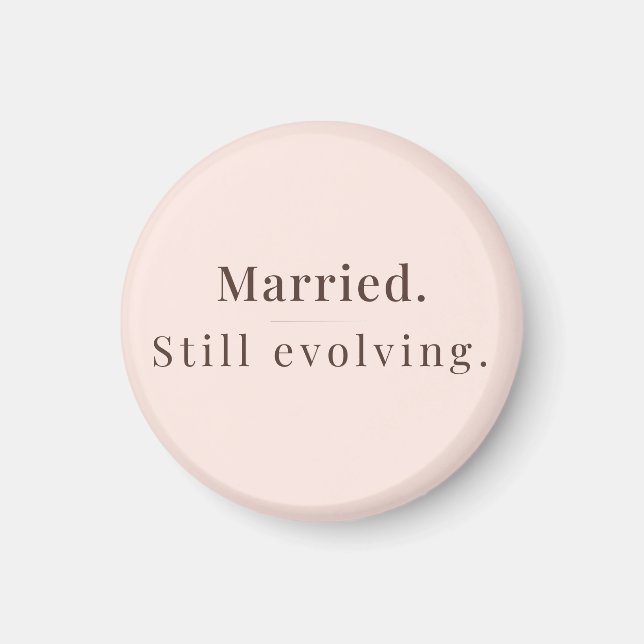 Imán Modern Minimalist Marriage Quote Fridge Magnet (Frente)