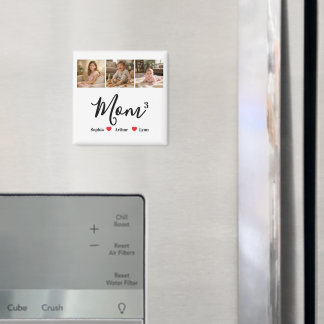 Imán Modern Minimalist Mom Custom Photo & Name Keepsake