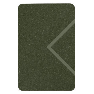 Imán Modern Moss Green Chevron Magnet - Personalizable