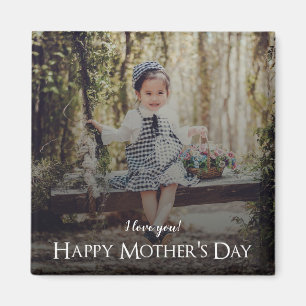 Imán Modern Mother's Day Photo Magnet