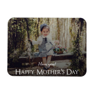 Imán Modern Mother's Day Photo Magnet