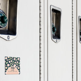 Imán Modern Pink Wildflowers Pattern