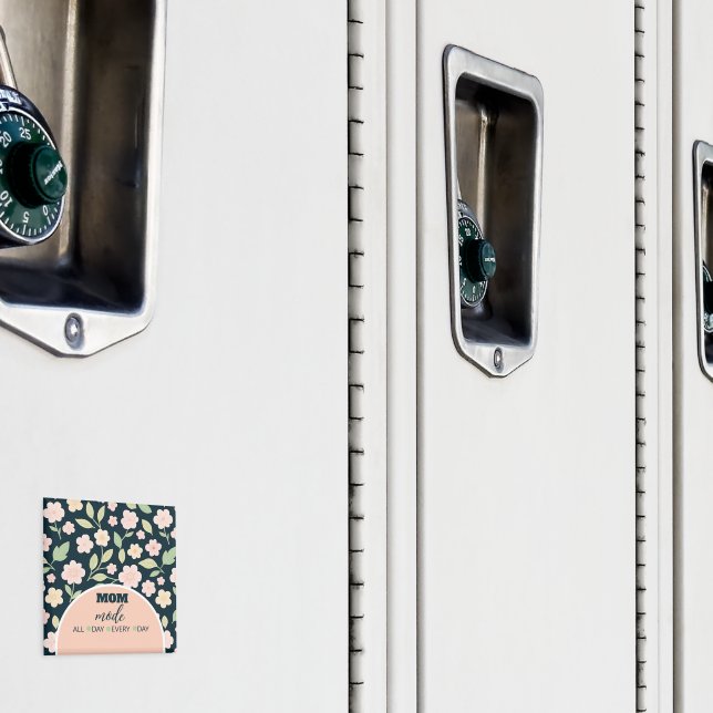 Imán Modern Pink Wildflowers Pattern (In situ (casillero))