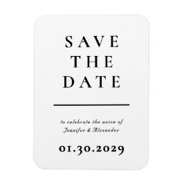 Imán Modern Save the Date Magnet