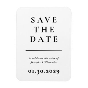 Imán Modern Save the Date Magnet