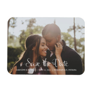 Imán Modern Save the Date Photo