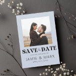 Imán Modern Wedding Save the Date Card Photo Magnet<br><div class="desc">Modern save the date cards for you upcoming wedding! Perfect design for a magnet. Look for other items in this collection!</div>