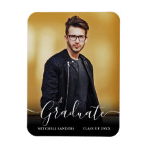 Moderna caligrafía Script Grad Photo Invitación