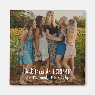 Imán Moderna foto personalizada mejores amigos para sie
