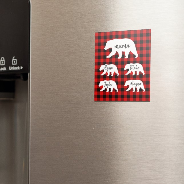 Imán Moderna Funda Roja Y Oso De Mamá Blanca (Subido por el creador)