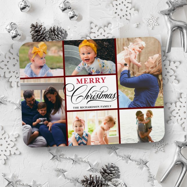 Imán Moderna Moda de Collage de fotos de caligrafía roj (Subido por el creador)