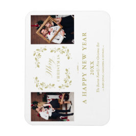 Imán Moderna Moda elegante Navidades 2 Fotos Familia