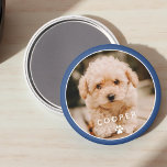 Imán Moderna, sencilla y elegante foto de un Mascota de<br><div class="desc">Este diseño sencillo y clásico está compuesto por una tipografía sans serif y añada una foto personalizado de su mascota.</div>