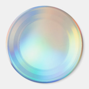 Imán Moderna sirena pastel arcoiris Unicornio Holográfi