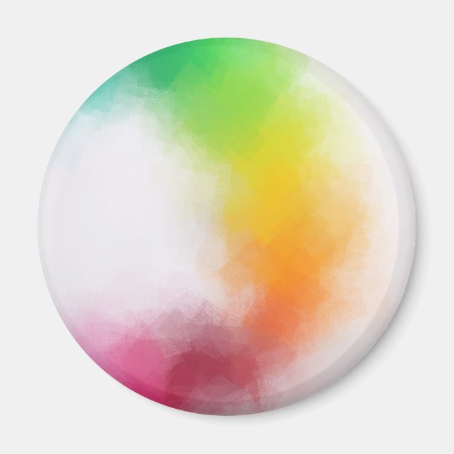 Imán Moderna y colorida plantilla de arte abstracto ele (Frente)