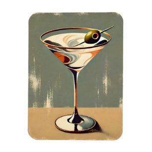 Imán Modernismo de mediados de siglo Pintura de Martini