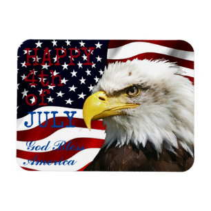 Imán Moderno 4 de julio EEUU Bandera Eagle Americana
