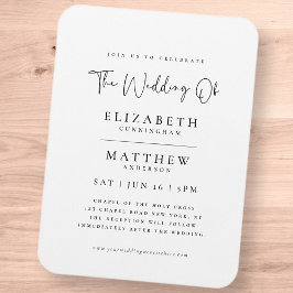 Imán Moderno Boda elegante Minimalista