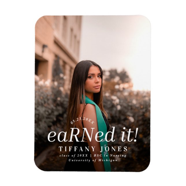 Imán Moderno BSC RN 4 Fotos Graduación de Enfermería (Vertical)