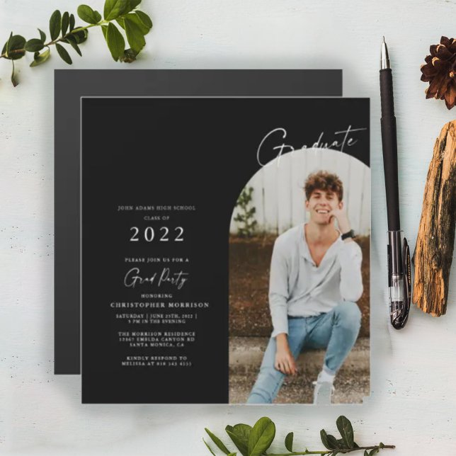 Imán moderno de invitación para posgrado Minimalis (Subido por el creador)