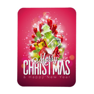 Imán Moderno Ilustracion de diseño gráfico de Navidad