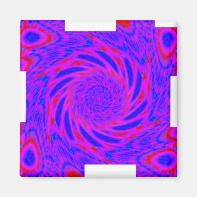 IMÁN MODERNO MANDALA COLOR ROSA (Frente)