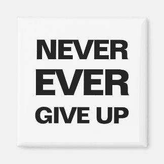 Imán moderno motivador de la cita en blanco y negr