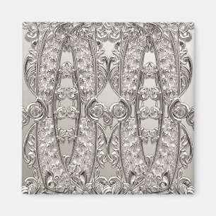 Imán moderno ornado de plata