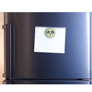 Imán Moderno Panda Cute Face Verde Claro