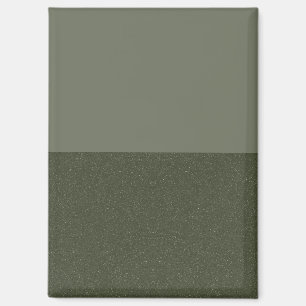 Imán moderno personalizado - Capas de Dúo Verde Mo