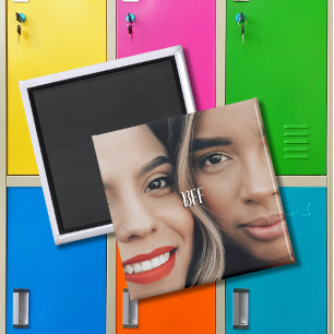 Imán Moderno Simple Foto de Amigas para Toda la Vida