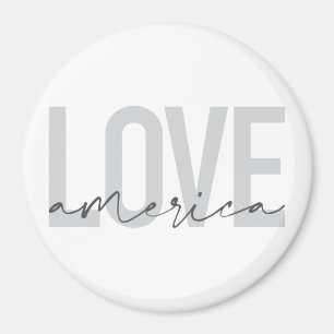 Imán Moderno, simple, moda, diseño fresco de Love Ameri
